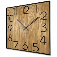Drevené nástenné hodiny Wood Square z236a, 40cm